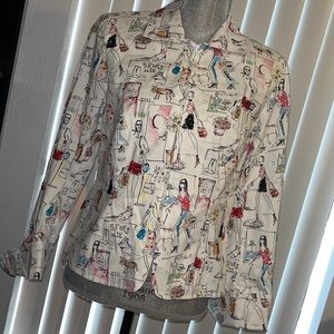 Anthracite Zip Long Sleeve Women Jacket Size 8